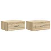 Mobiletto da notte a muro 2 pcs Rovere Sonoma 49 x 34,5 x 20 cm 899300