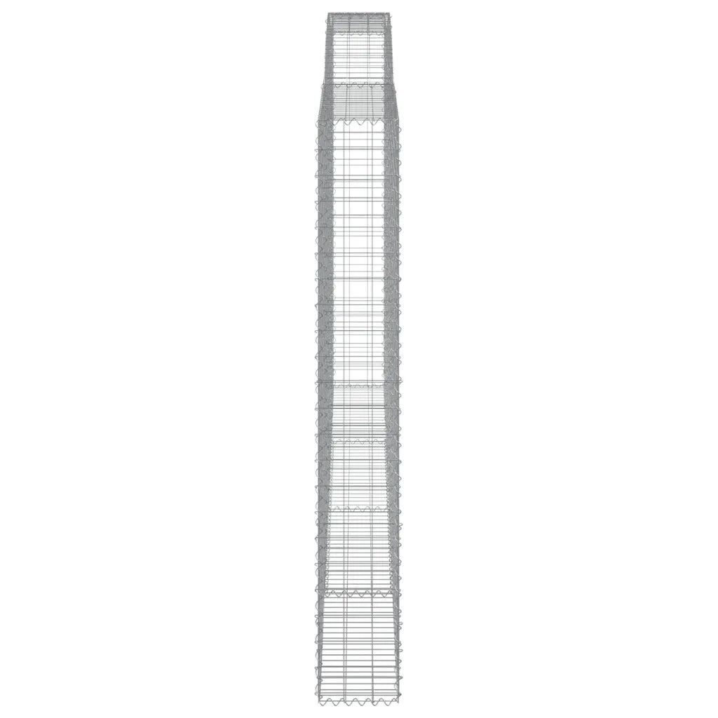 Cesti Gabbioni ad Arco 7 pz 400x30x220/240 cm Ferro Zincato 3146949