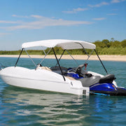3-Bow Bimini Top White 183x160x137 Cm