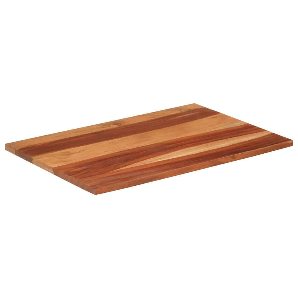 Piano Tavolo in Legno Massello di Acacia 25-27 mm 60x90 cm 285991