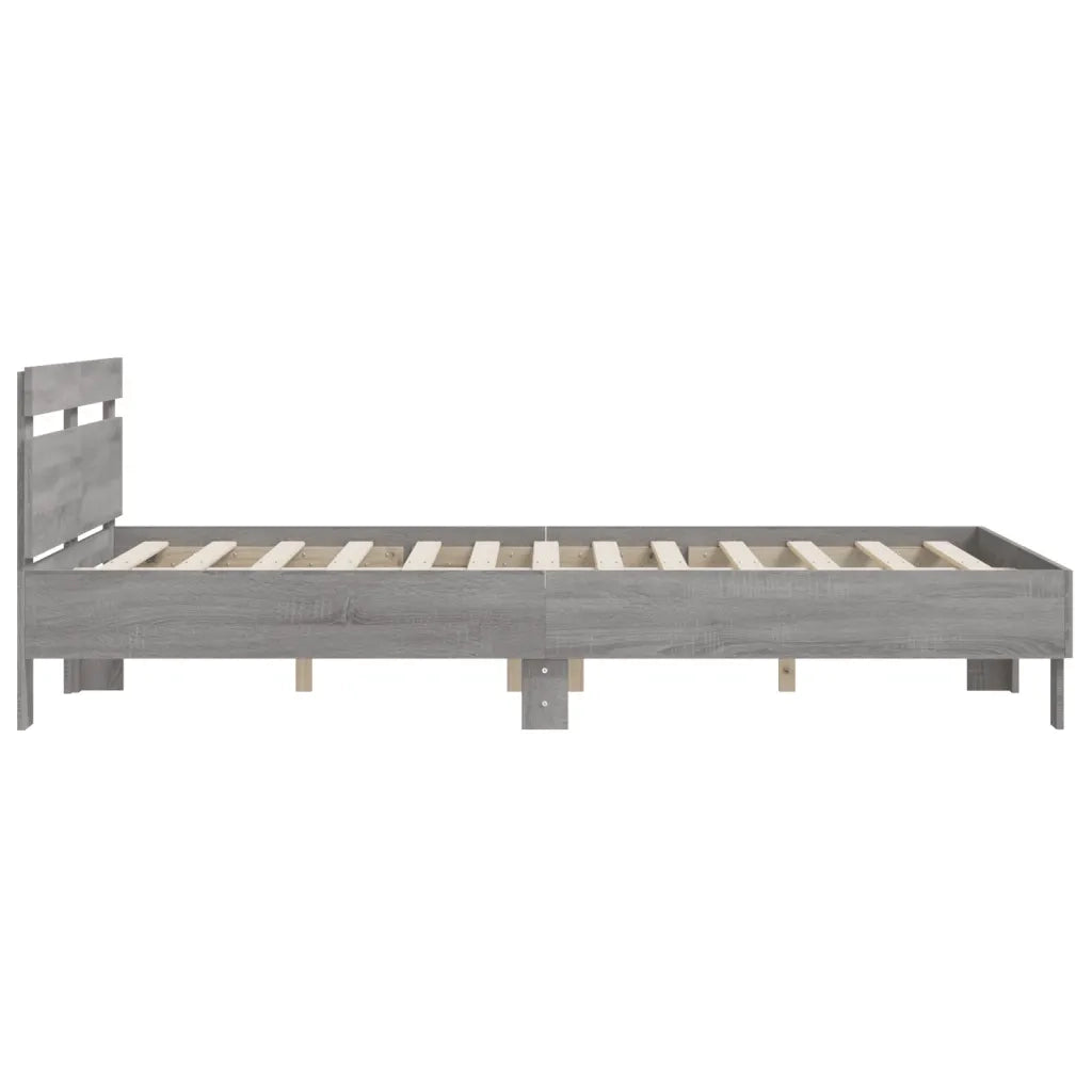 Giroletto Testiera Grigio Sonoma 140x190 cm Legno Multistrato 3207439