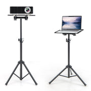 Supporto a treppiede per proiettore con altezza regolabile vassoio inclinabile, Supporto per laptop multifunzionale-Forniture per presentazioni