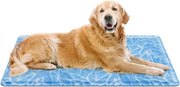Matte per cani e gatti (90 x 50 cm), materassino per cani e gatti con gel non tossico, cuscino auto-rinfrescante, coperta per cani fresca, gelpad freddo per cani e gatti