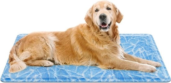 Matte per cani e gatti (90 x 50 cm), materassino per cani e gatti con gel non tossico, cuscino auto-rinfrescante, coperta per cani fresca, gelpad freddo per cani e gatti