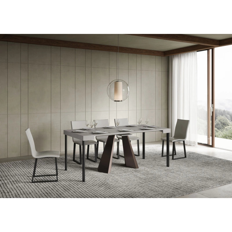 Consolle allungabile 90x40/196 cm Diamante Small telaio Orso - Cashmere