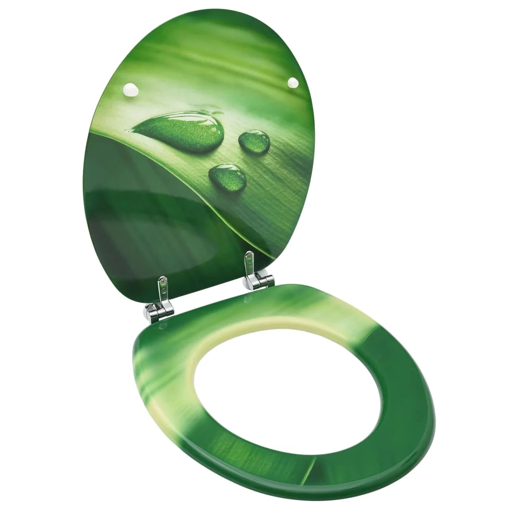 Sedile WC con coperchio MDF design gocce d'acqua 02_0002929