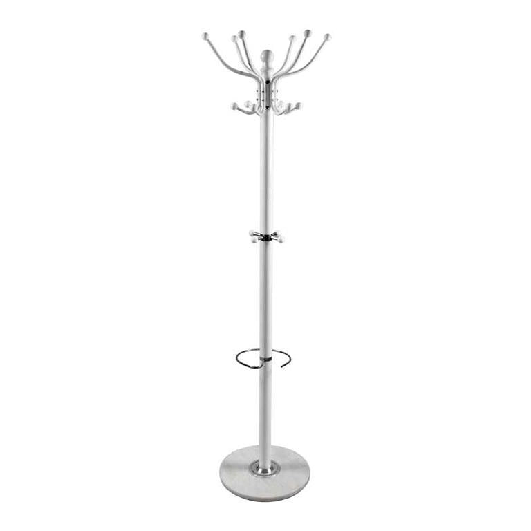 APPENDIABITI CON GANCI IN FERRO H176 CM BIANCO