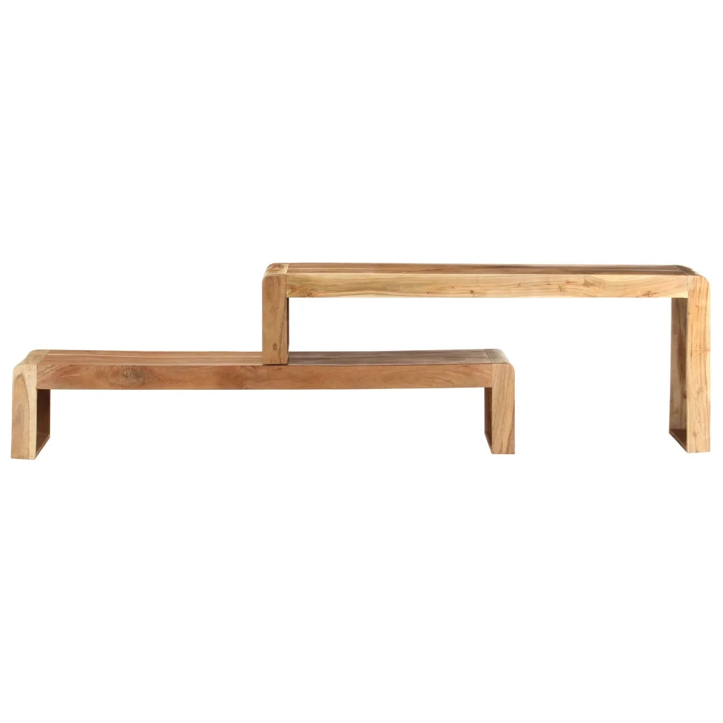 Mobili Porta TV 2 pz in Legno Massello di Acacia 323589