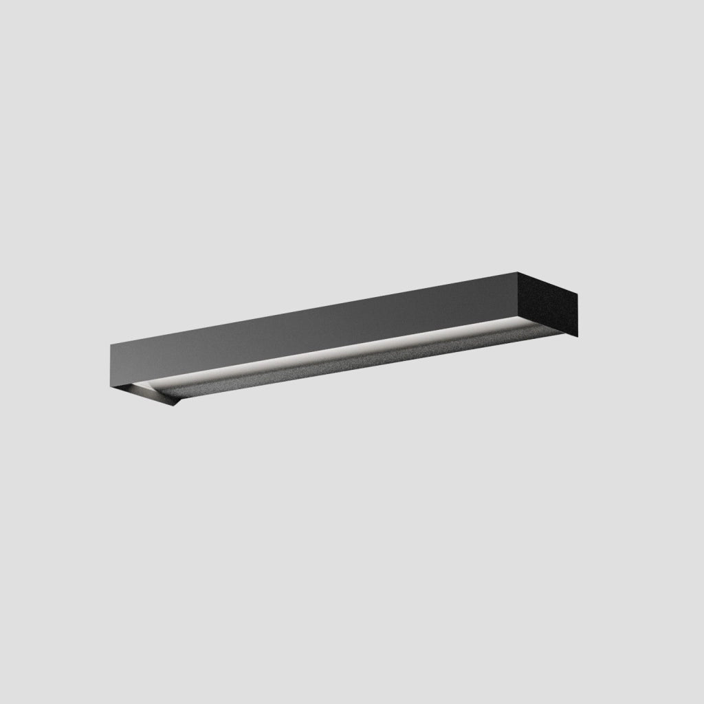 Lampada a Parete LED GAP 20W 980lm 3000K Alluminio Nero Opaco Dimmerabile Taglio Fase - Gealuce