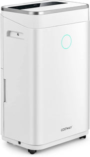 Deumidificatore Casa 25 L al Giorno, con Tubo di Scarico, Scarico Automatico o Manuale, Timer 24 ore, Protezione Straripamento e Serbatoio dell’Acqua 6,5 L per Spazi Fino a 30 m2