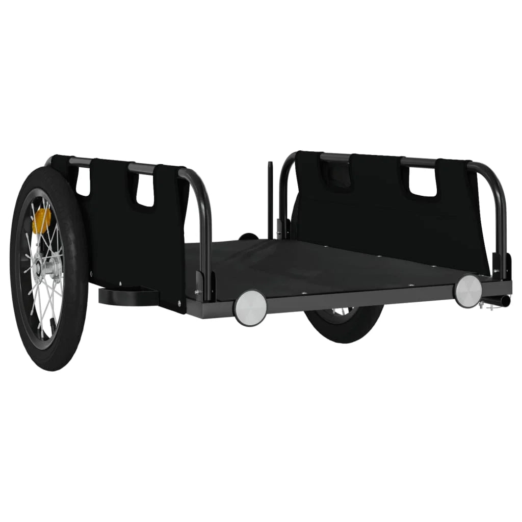 Rimorchio per trasporto biciclette tessuto Oxford ferro nero 02_0044400