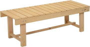 Banco per Giardino 2 Posti - Bancopiazza in Legno Massello per Arredamento Esterno - Resistente all'Uso e Duraturo - 110 x 38 x 35 cm