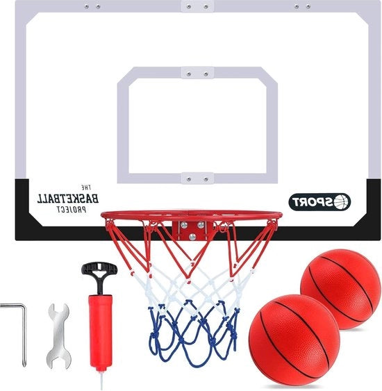 Palloncino da basket per bambini 64 x 42 cm - Palloncino da basket grande per bambini - Per interni e camera da letto - Per porta e muro - 2 palloncini - Regalo da basket - Ragazzi ragazze giovani