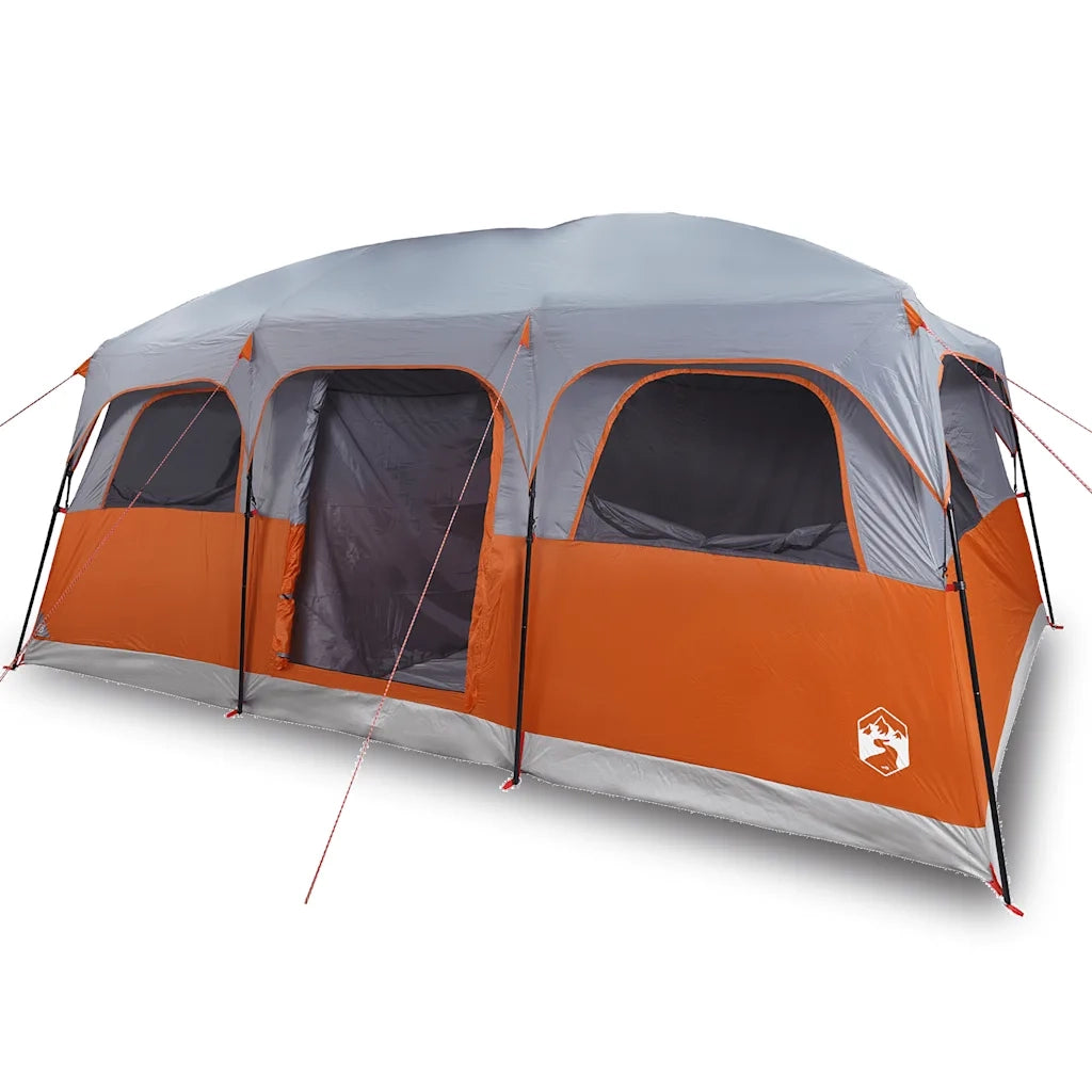 Tenda Familiare a Cabina per 10 Persone Grigia Impermeabile 94541