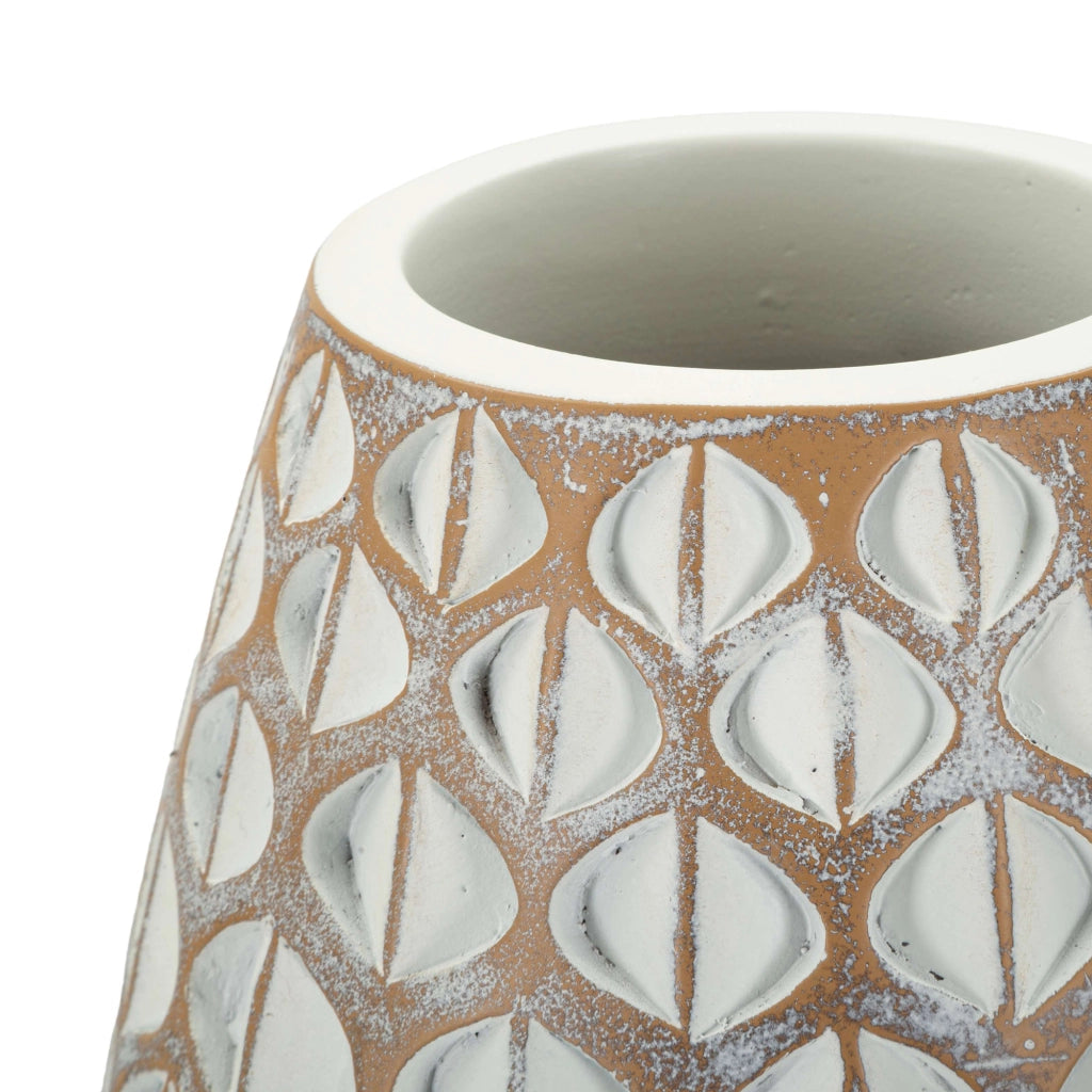 Barati, Vaso Colore Struttura Bianco, Beige