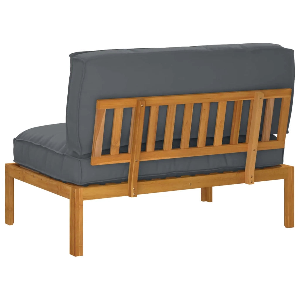 Set di divani con cuscino Antracite 120 x 92 x 69 cm