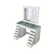 Alkarb, Cassettiera 13 Cassetti, 44.5x120x79.8h cm Bianco