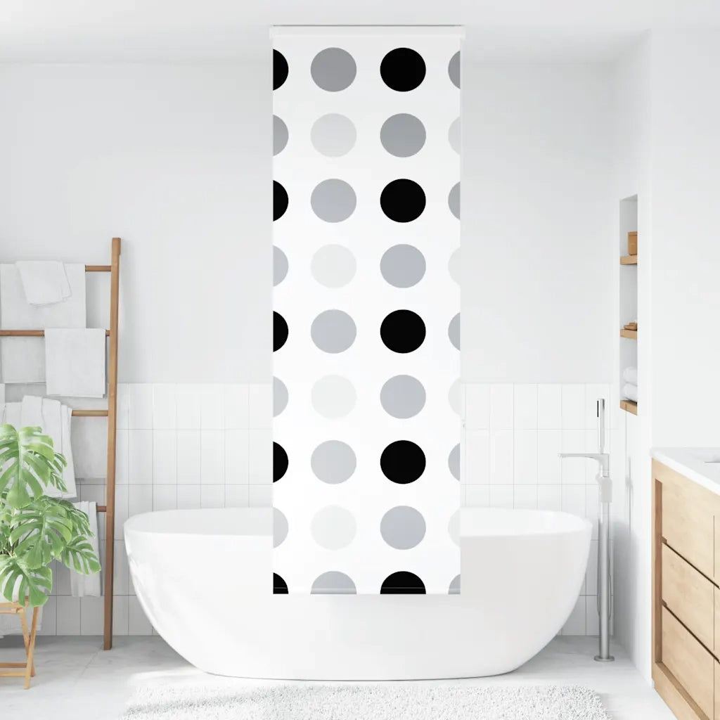 vidaXL Tenda a Rullo per Doccia Cassonetto 60x240 cm Larghezza Tessuto