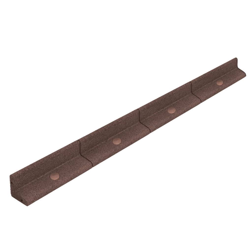 Bordura Flessibile da Giardino 22 x 1,2 m Marrone con Martello in Gomma