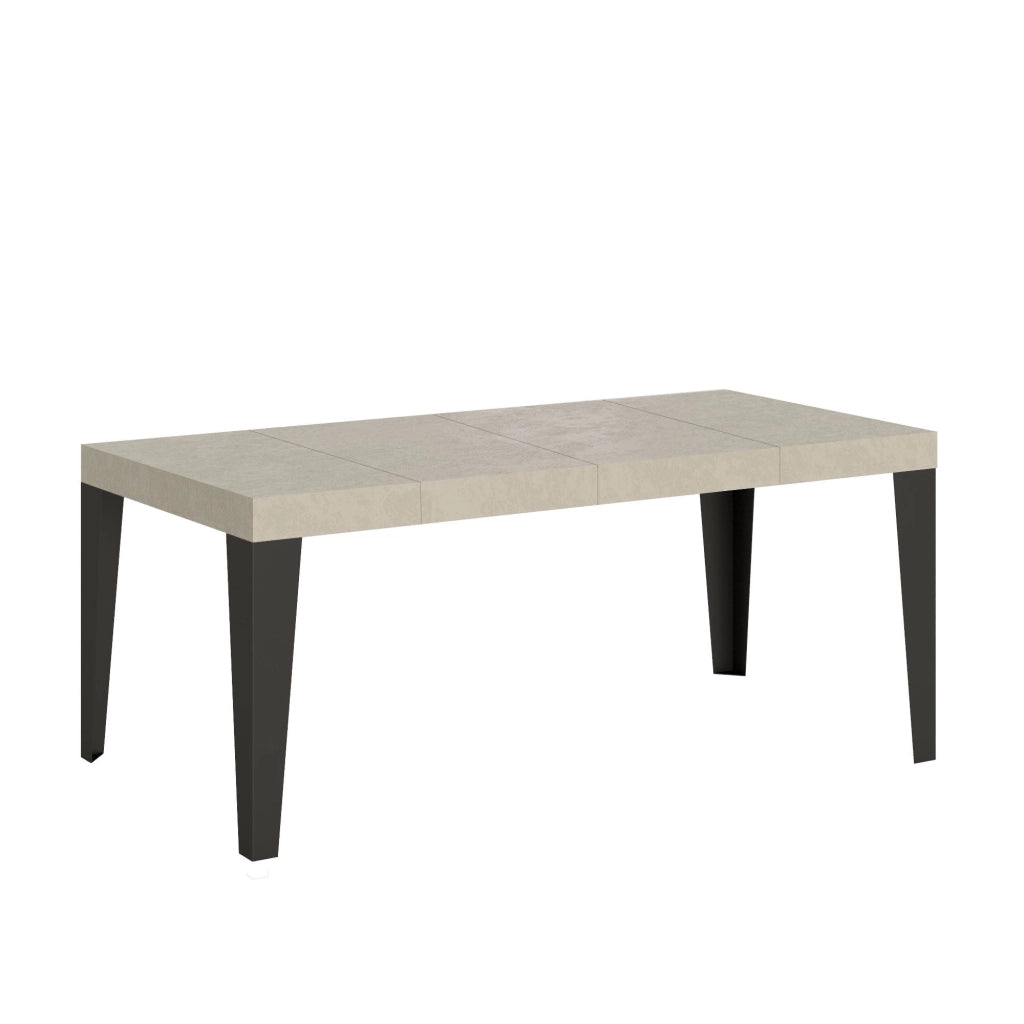 Tavolo Allungabile 140-244x90x77 cm Flame Premium Cashmere Telaio Antracite