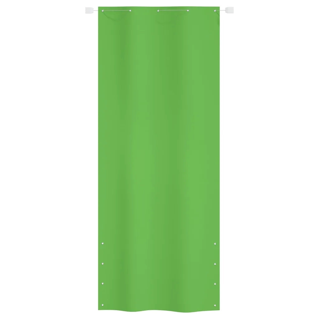 Paravento per Balcone Verde Chiaro 100x240 cm in Tessuto Oxford 148514