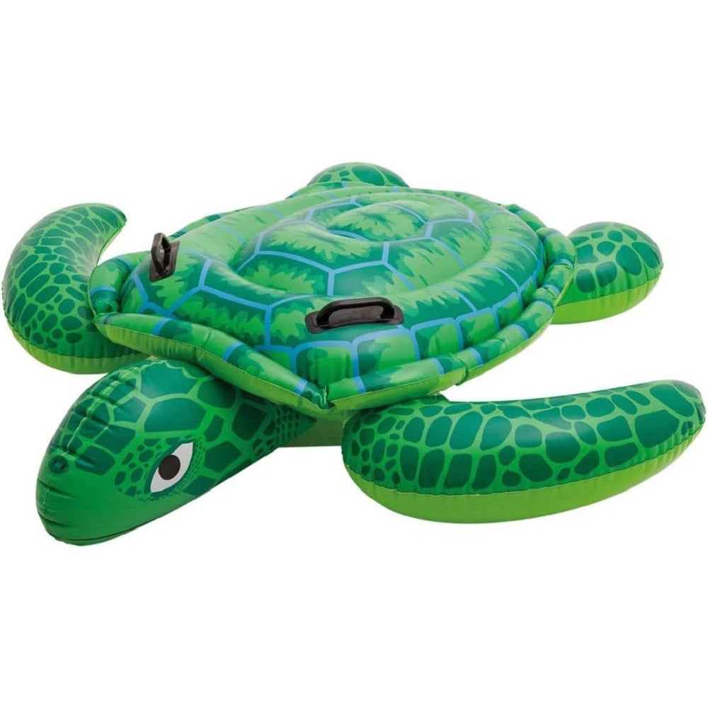 Trade Shop - Tartaruga Cavalcabile Gonfiabile Verde Per Bambini 150x127cm Due Maniglie 57524 -
