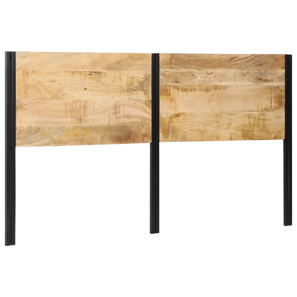 Testiera 180 cm in Legno Massello di Mango e Ferro