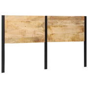 Testiera 180 cm in Legno Massello di Mango e Ferro