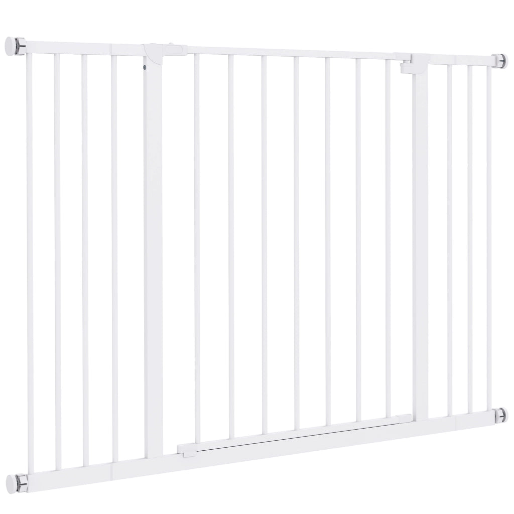 Cancellino per Cani Estensibile ¨C zephmum ¨C Metallo e Plastica Bianco 76-107 cm