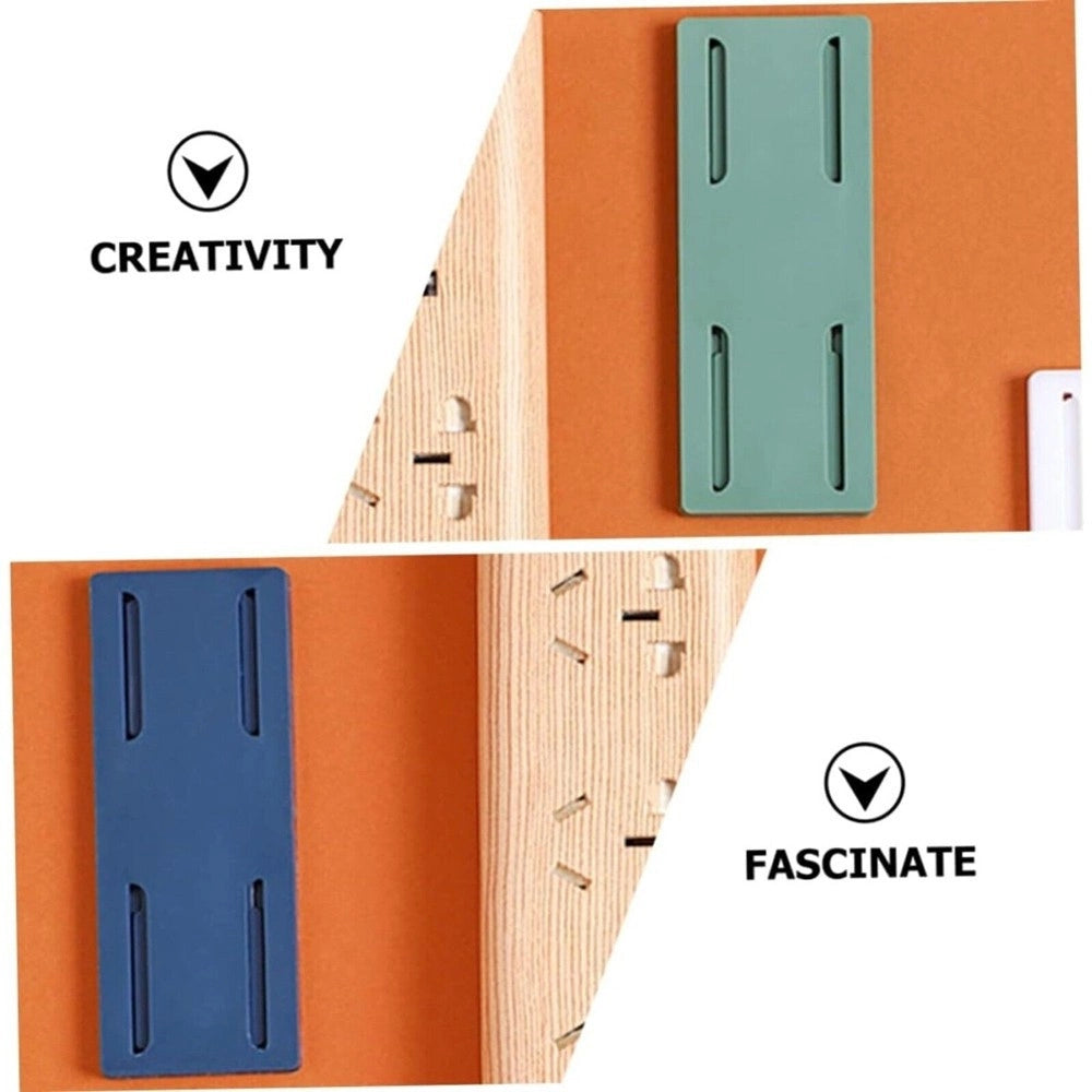 Trade Shop - Set 4 Portaprese Porta Presa A Parete Supporto Senza Punzonatura Per Ciabatta -