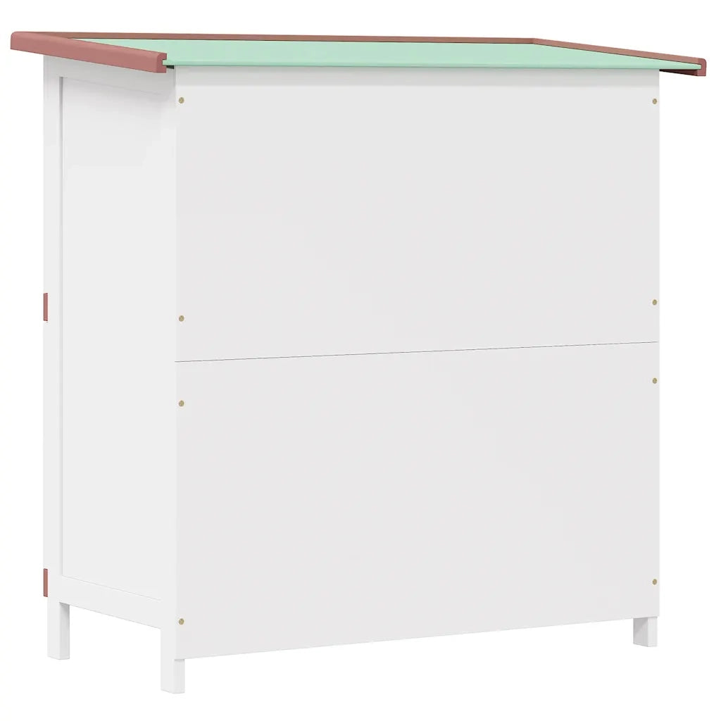 Conigliera per Esterni con 4 Porte Marrone in Legno cod mxl 53808