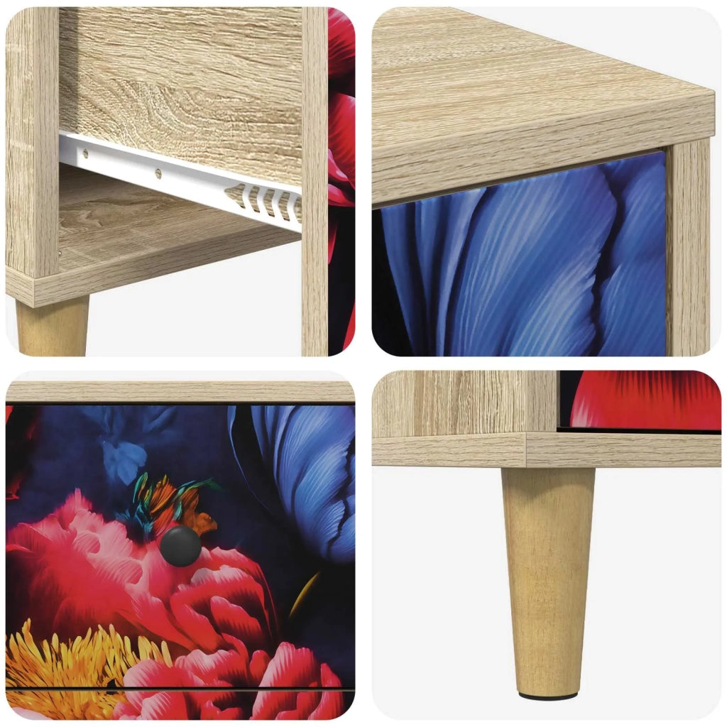 Armadio da Notte KIEL 2 pz Rovere Sonoma 36 x 33 x 60 cm 8007298