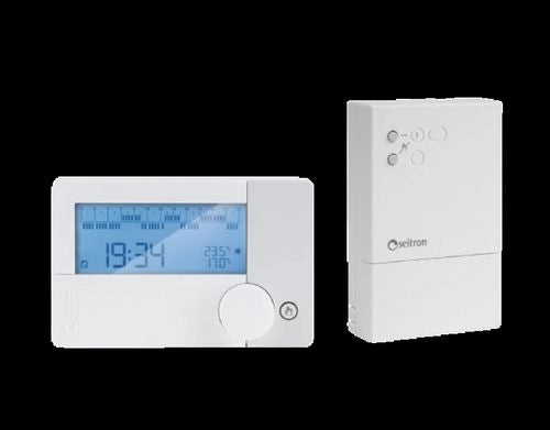 KIT RADIO CRONOT FREETIME EVO Radio Cronotermostato + Ricevitore Bianco SEI TRON senza fili