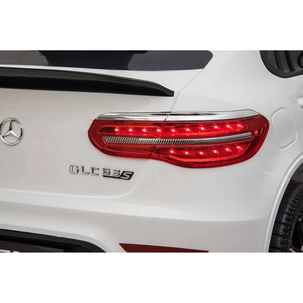 Macchina Elettrica per Bambini Licenza Ufficiale Mercedes AMG GLC63S Coupè 10,8V 5,4 Ah Bianco