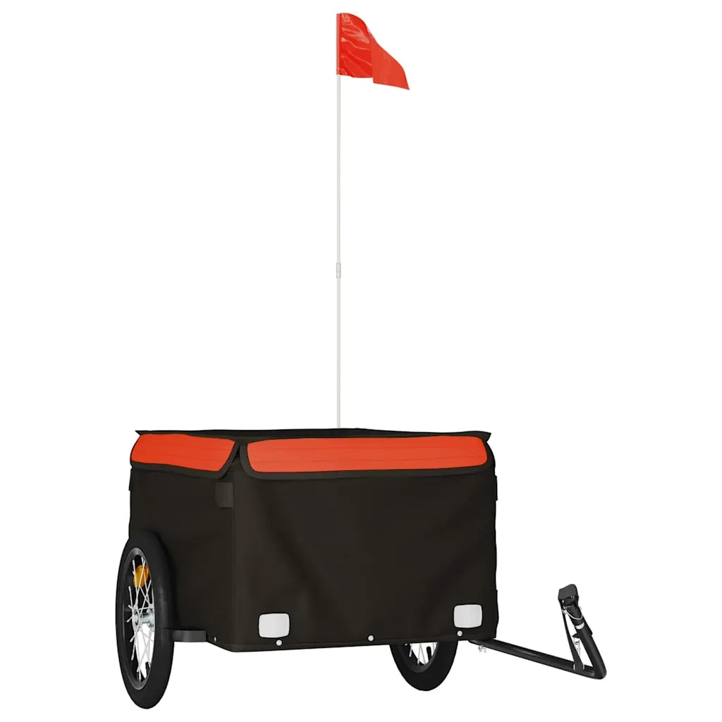 Rimorchio da Bici Nero e Arancione 45 kg in Ferro CFW8079385