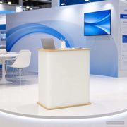 Bancone per fiera Marrone chiaro e bianco 80 x 40 x 93 cm 42046607