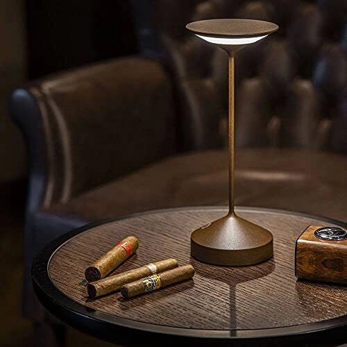 AB+ 9105517001 Tempo Lampada da tavolo portatile LED ricaricabile USB dimmerabile IP54 autonomia 10 ore colore Corten Bronzo