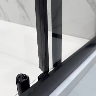 Kit guarnizioni salvagoccia nero opaco 200 cm per box doccia 5-6 mm