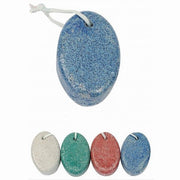 Trade Shop - Set 3 Pz Pietra Pomice Colorata Ovale Naturale Cura Piedi Calli Chiropodia 79292 -