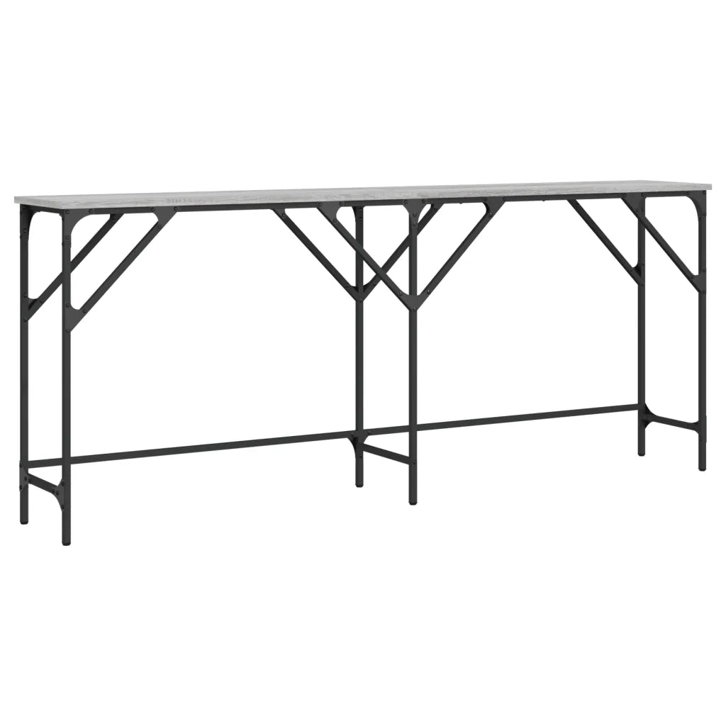 Tavolo Consolle | Tavolo d'Ingresso Grigio Sonoma 180x29x75 cm in Legno Multistrato