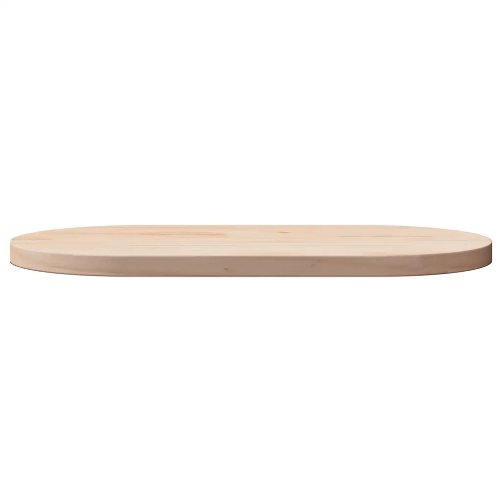 Piano del tavolo 80x40x2,5 cm in legno massello di pino ovale 824350