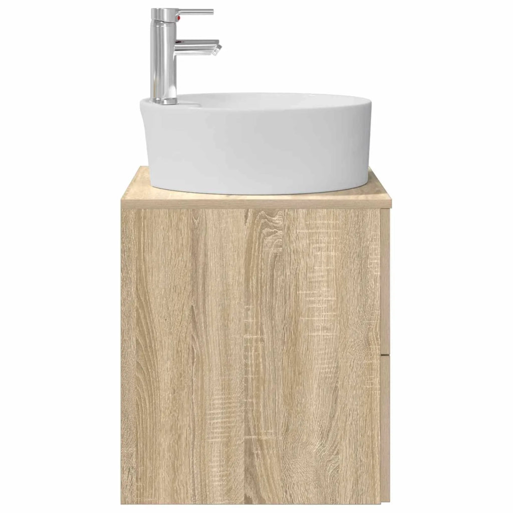 Mobile Lavabo da Parete Rovere Sonoma 49,5 x 44,5 x 65 cm 890296