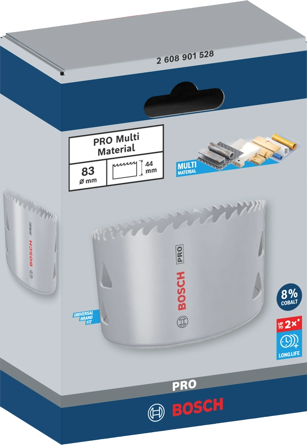 SEGA A TAZZA MULTIMATERIALE BOSCH PRO diametro 83 mm 2608901528