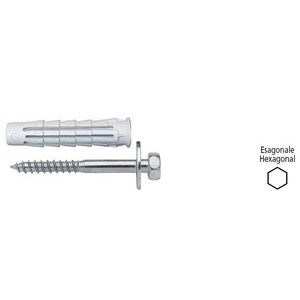 SC ELEMATIC TASSELLO T6 VTE R 12X60 C/VITE  5 PZ- ITW CONSTRUCTION PRODUCTS ITALY- 5,0 pz