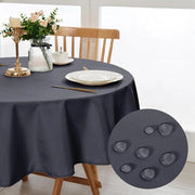 Tavolo con tovaglia rotonda 140cm, asciugabile e impermeabile, tovaglia da tavolo per sala da pranzo, giardino, festa, matrimoni o uso domestico