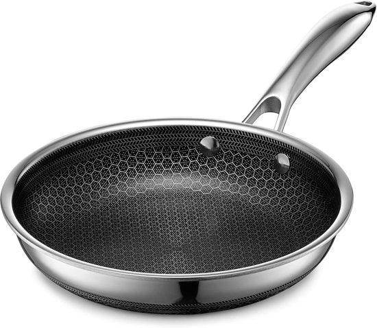 Padella in acciaio inossidabile da 20 cm - PFOA libero - adatto per induzione - 20 cm