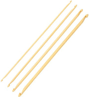 Set di aghi da cucire Tunesi a doppia faccia - 4 pezzi - dimensioni 3mm/4mm/5mm/6mm - lunghezza 23,9cm - progettato per principianti - design efficiente - aghi da cucire da maglia