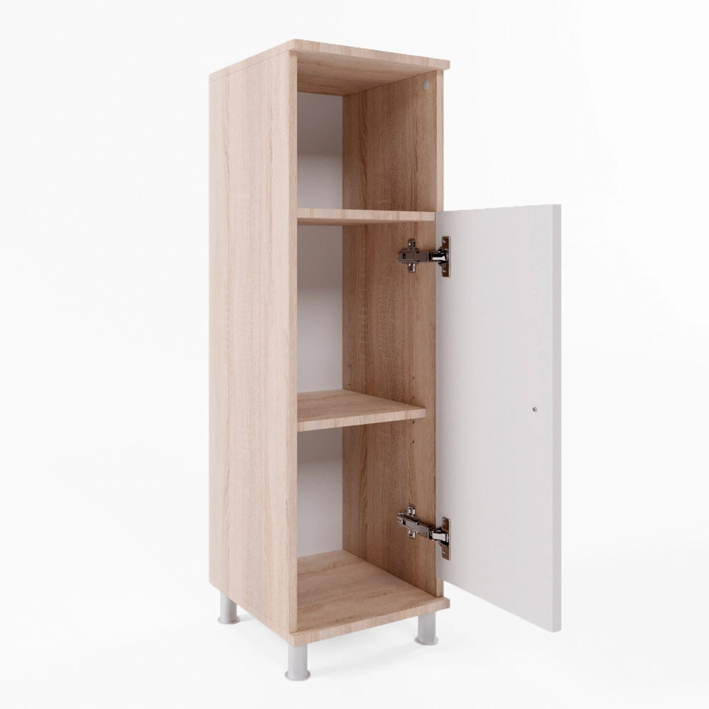Vicco Mobiletto bagno Sonoma/Bianco 30 x 95 cm
