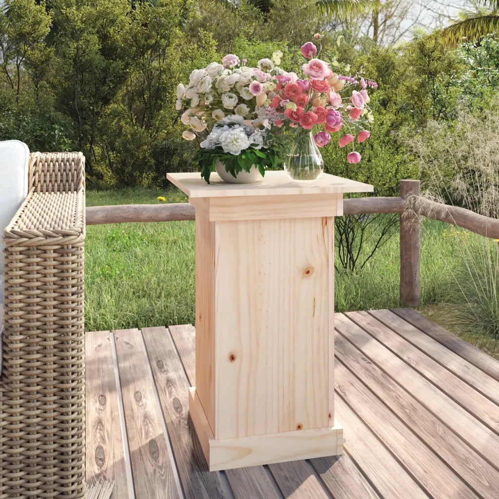 Portafiori-Supporto per Piante-Rastrelliera per Fiori 40x40x60 cm in Legno Massello di Pino