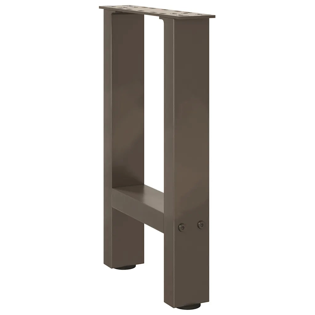 Gambe per Tavolino da Caffè in Acciaio Naturale 2 pz 28x(42-43) cm Acciaio 4013275